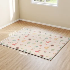Aiyaplay Alfombra Bebé Acolchada Plegable Reversible 150x180 Cm Multicolor