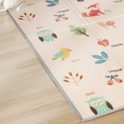 Aiyaplay Alfombra Bebé Acolchada Plegable Reversible 150x180 Cm Multicolor