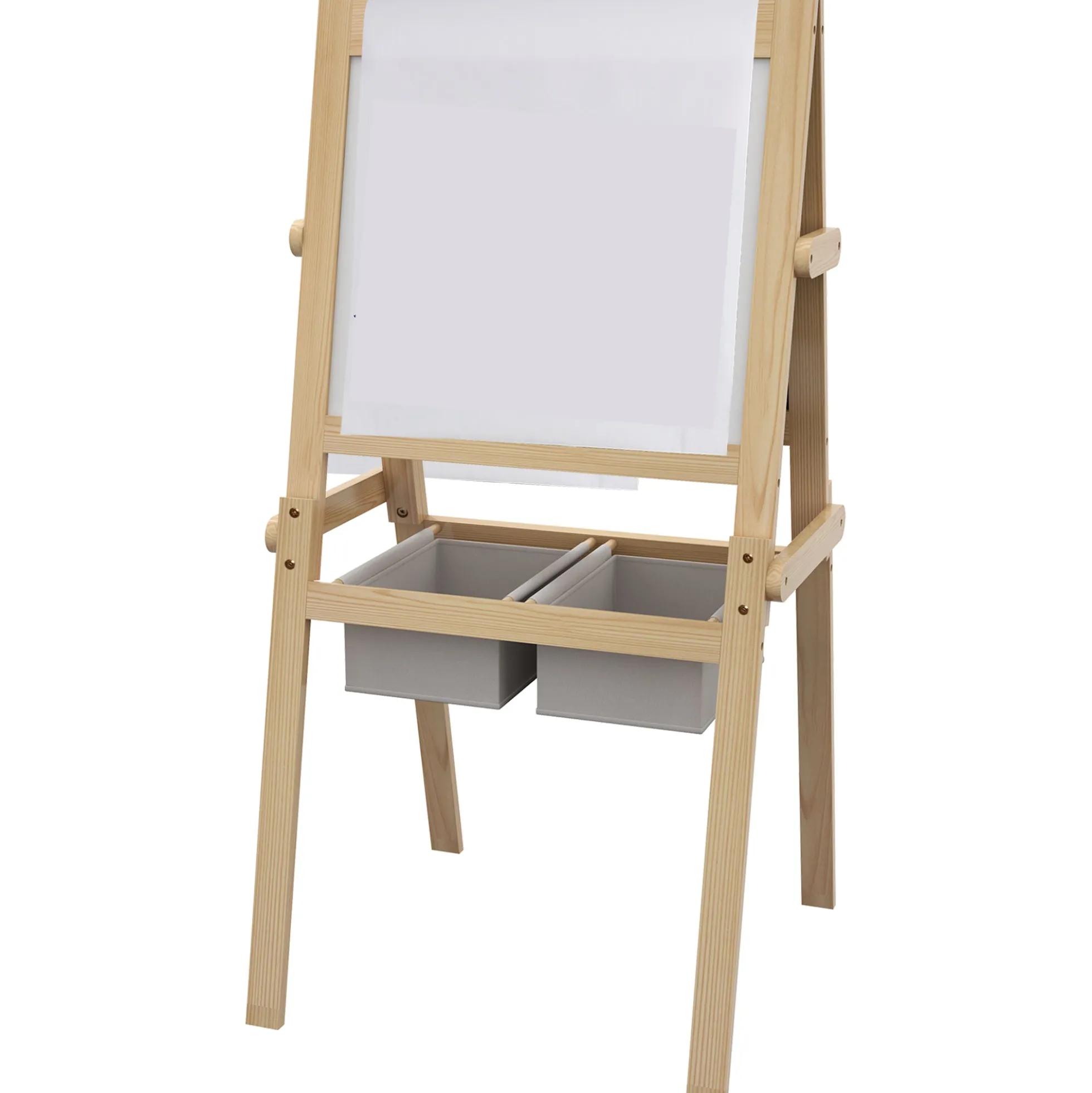 Aiyaplay Caballete Para Niños 3 En 1 Con Rollo De Papel 58x50,5x109 Cm Natural