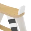 Aiyaplay Caballito Balancín Para Bebés Con Base De Madera Negro Y Blanco