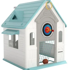 Aiyaplay Casita Infantil Exterior E Interior 5 En 1 Beige