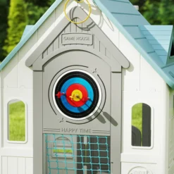 Aiyaplay Casita Infantil Exterior E Interior 5 En 1 Beige