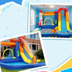 Aiyaplay Castillo Hinchable Grande Con Soplador 5 En 1 360x250x195 Cm Multicolor