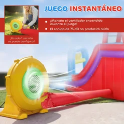 Aiyaplay Castillo Hinchable Acuático Con Soplador 550w 6 En 1 Tobogán Piscina