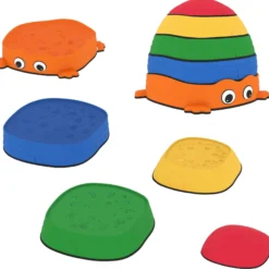 Aiyaplay Conjunto De Piedras De Equilibrio Para Niños Apilables De 5 Piezas
