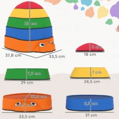 Aiyaplay Conjunto De Piedras De Equilibrio Para Niños Apilables De 5 Piezas