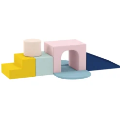 Aiyaplay Juego De 8 Bloques De Espuma Para Niños Fundas Lavables Multicolor