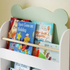 Aiyaplay Librería Infantil De 3 Niveles Diseño De Osito Verde
