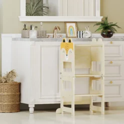Aiyaplay Torre De Aprendizaje 3 En 1 Plegable Convertible En Escritorio Y Silla
