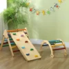 Aiyaplay Triángulo De Escalada De Madera 5 En 1 178x64,5x63 Cm Multicolor