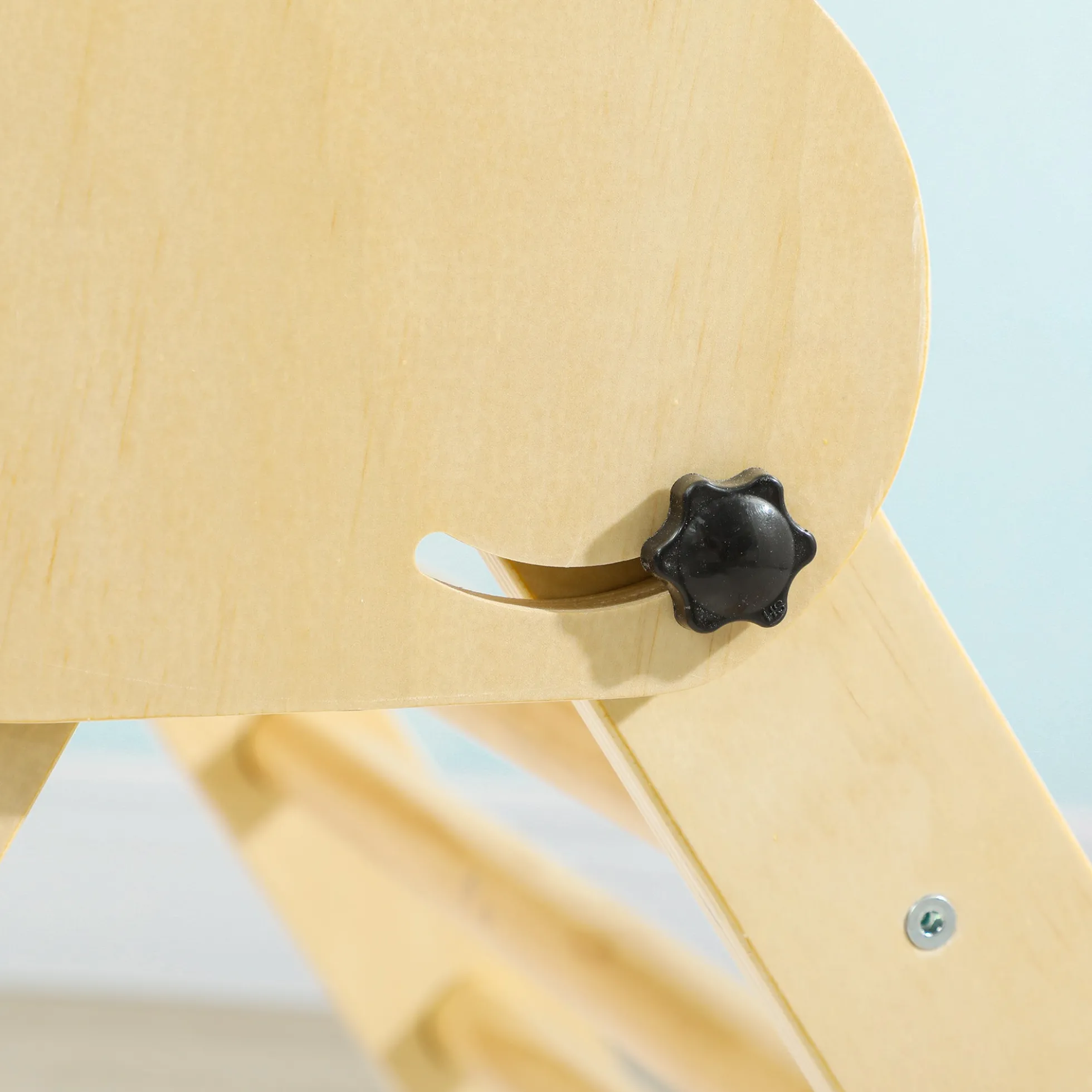 Aiyaplay Triángulo De Escalada De Madera Plegable 82x66x71 Cm Natural