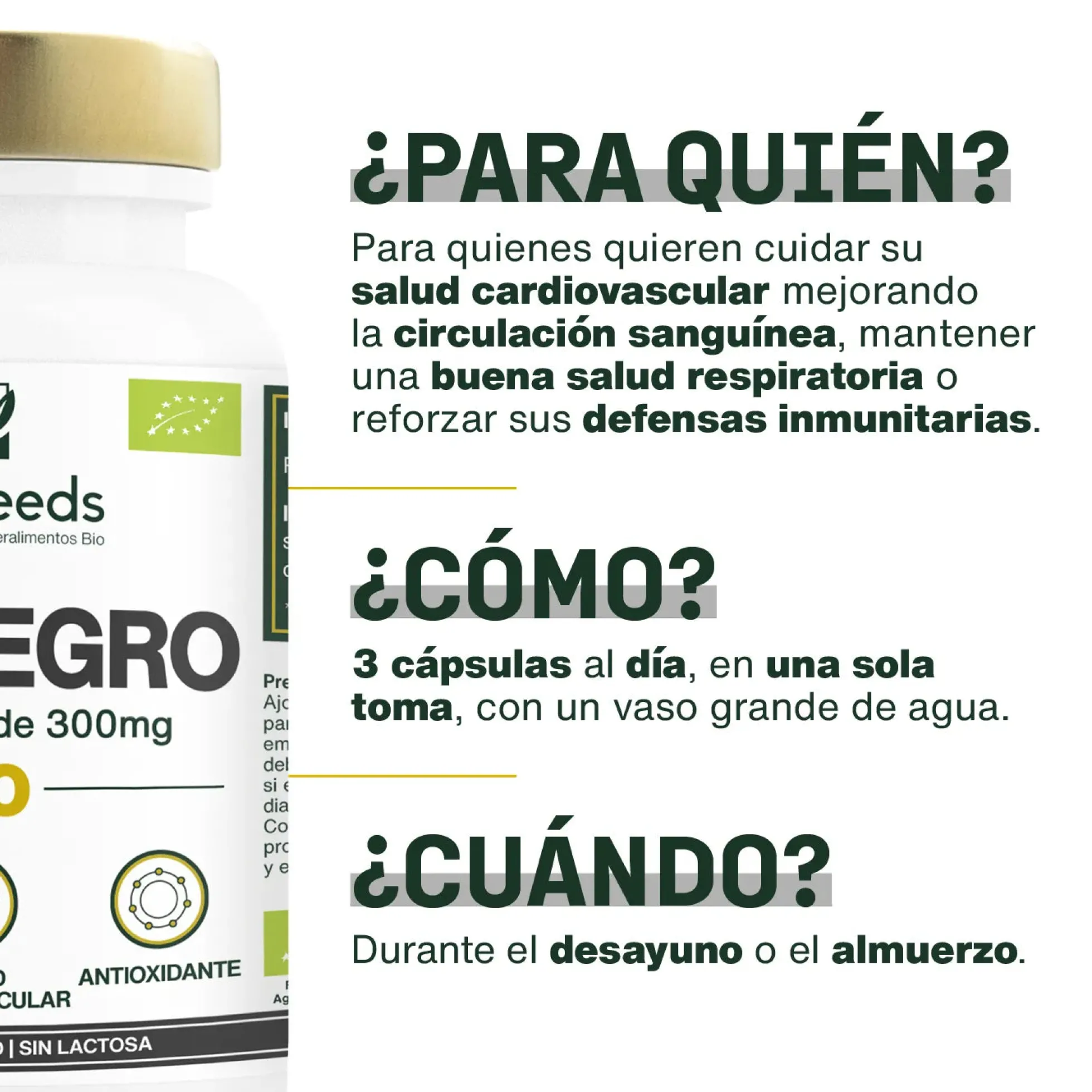 Ajo Negro Bio | 90 Cápsulas
