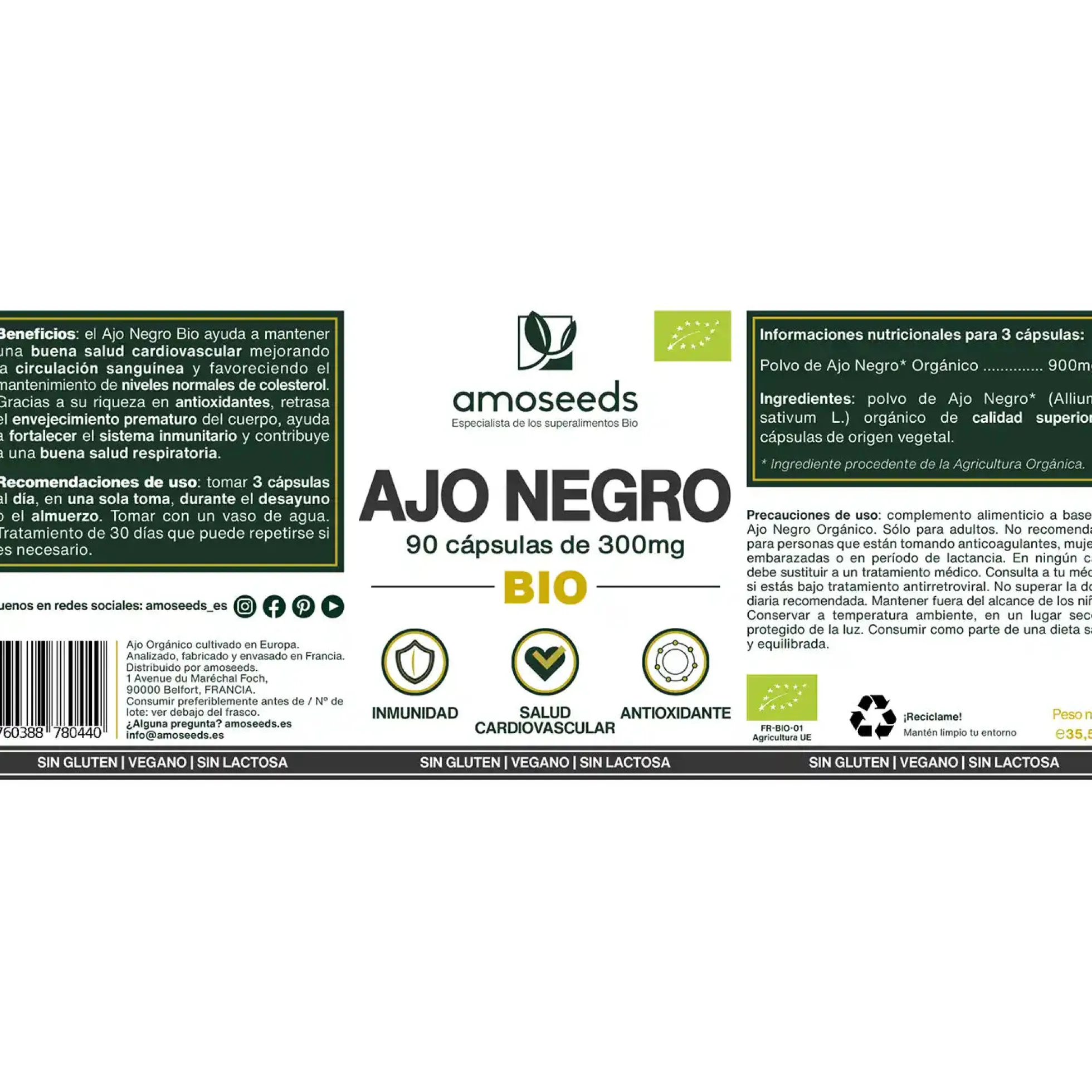 Ajo Negro Bio | 90 Cápsulas