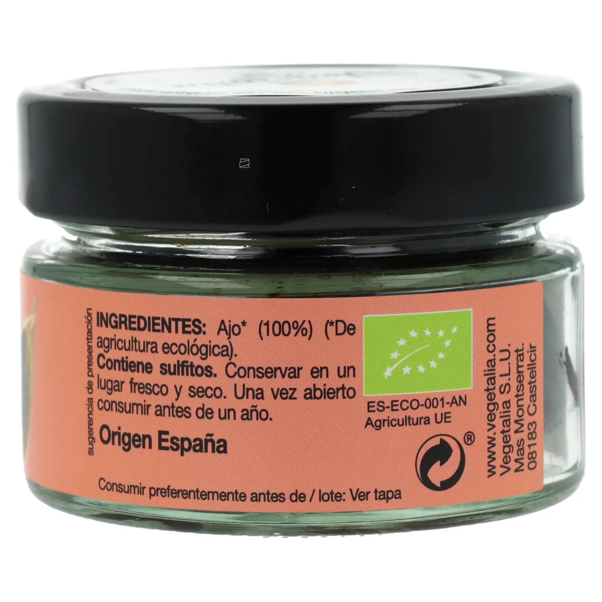 Ajo Negro pelado Vegetalia 50 g