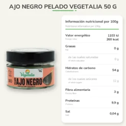 Ajo Negro pelado Vegetalia 50 g