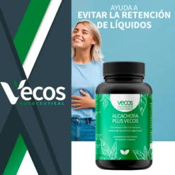 Alcachofa Plus Vecos 60 Cápsulas | Hígado Y Digestión De Grasas | Detox Natural 1680 Mg