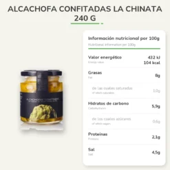 Alcachofas Confitadas La Chinata 240 g