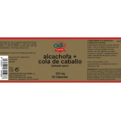 Alcachofa y Cola Caballo Obire, 60 cápsulas