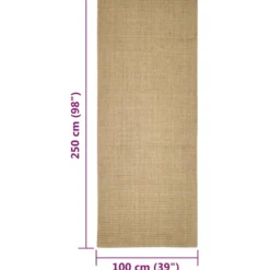 Alfombra De Sisal Para Rascador 100x250 Cm