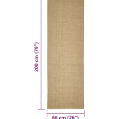 Alfombra De Sisal Para Rascador 66x200 Cm