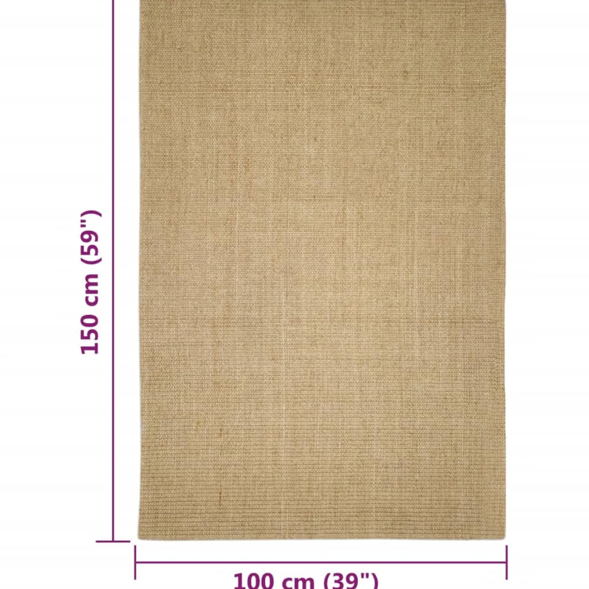 Alfombra De Sisal Para Rascador 100x150 Cm