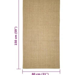 Alfombra De Sisal Para Rascador 80x150 Cm