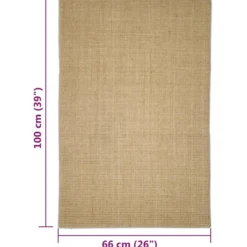 Alfombra De Sisal Para Rascador 66x100 Cm