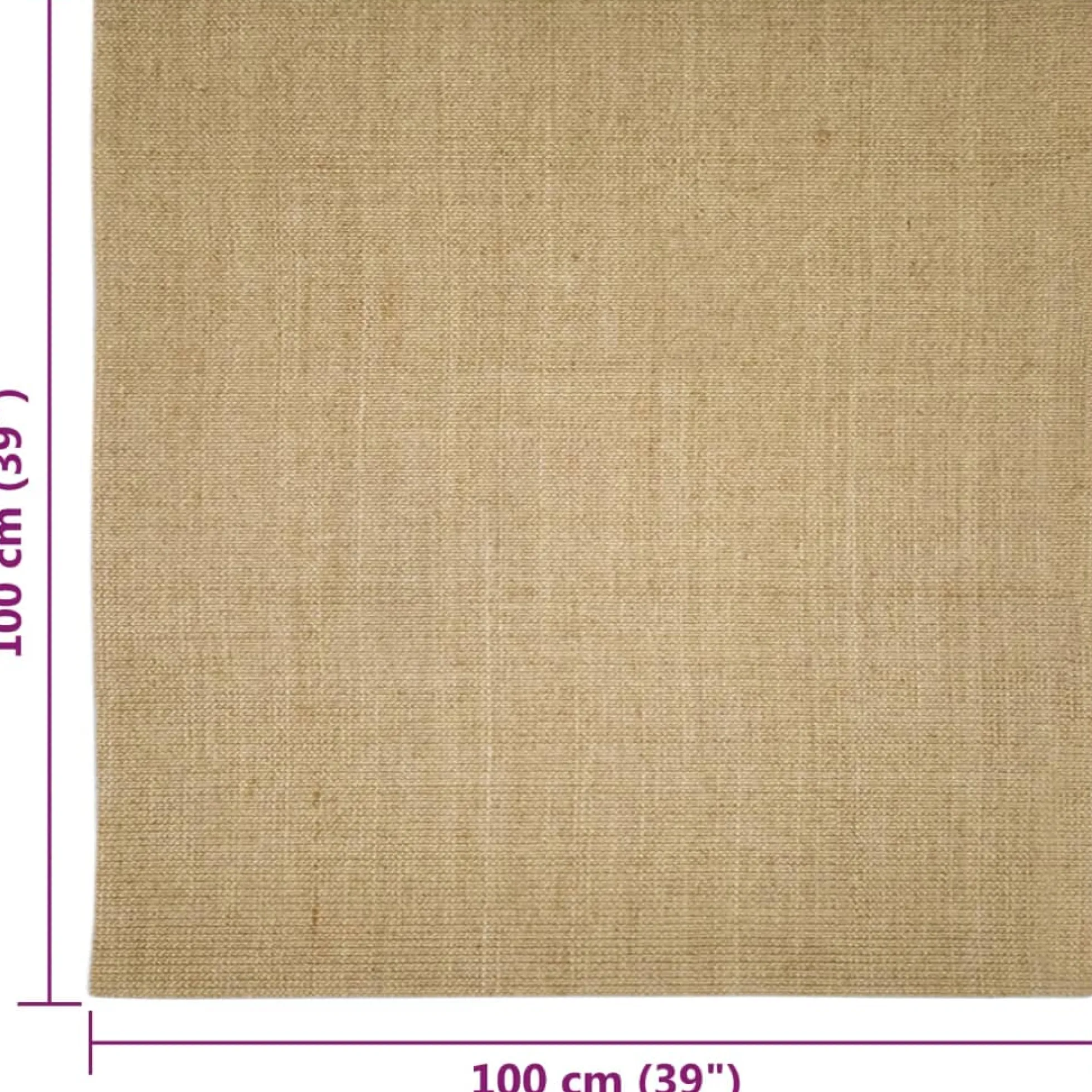 Alfombra De Sisal Para Rascador 100x100 Cm