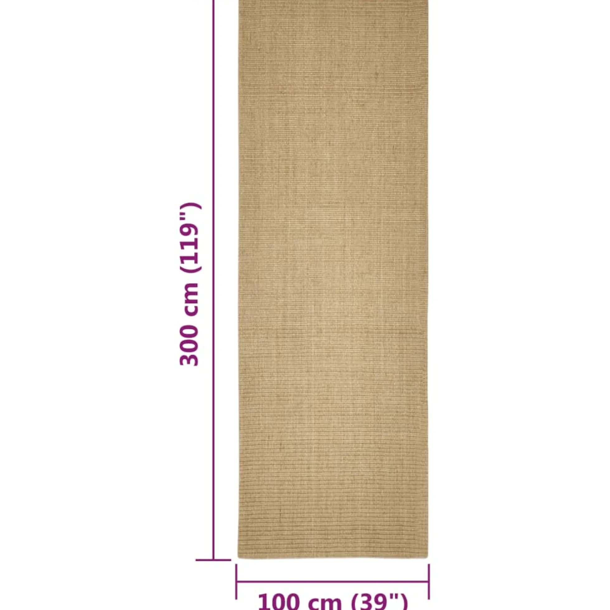 Alfombra De Sisal Para Rascador 100x300 Cm