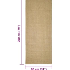 Alfombra De Sisal Para Rascador 80x200 Cm