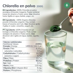 Alga Chlorella en polvo ECO Planeta Huerto 200 g