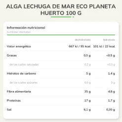 Alga Lechuga de mar ECO Planeta Huerto 100 g