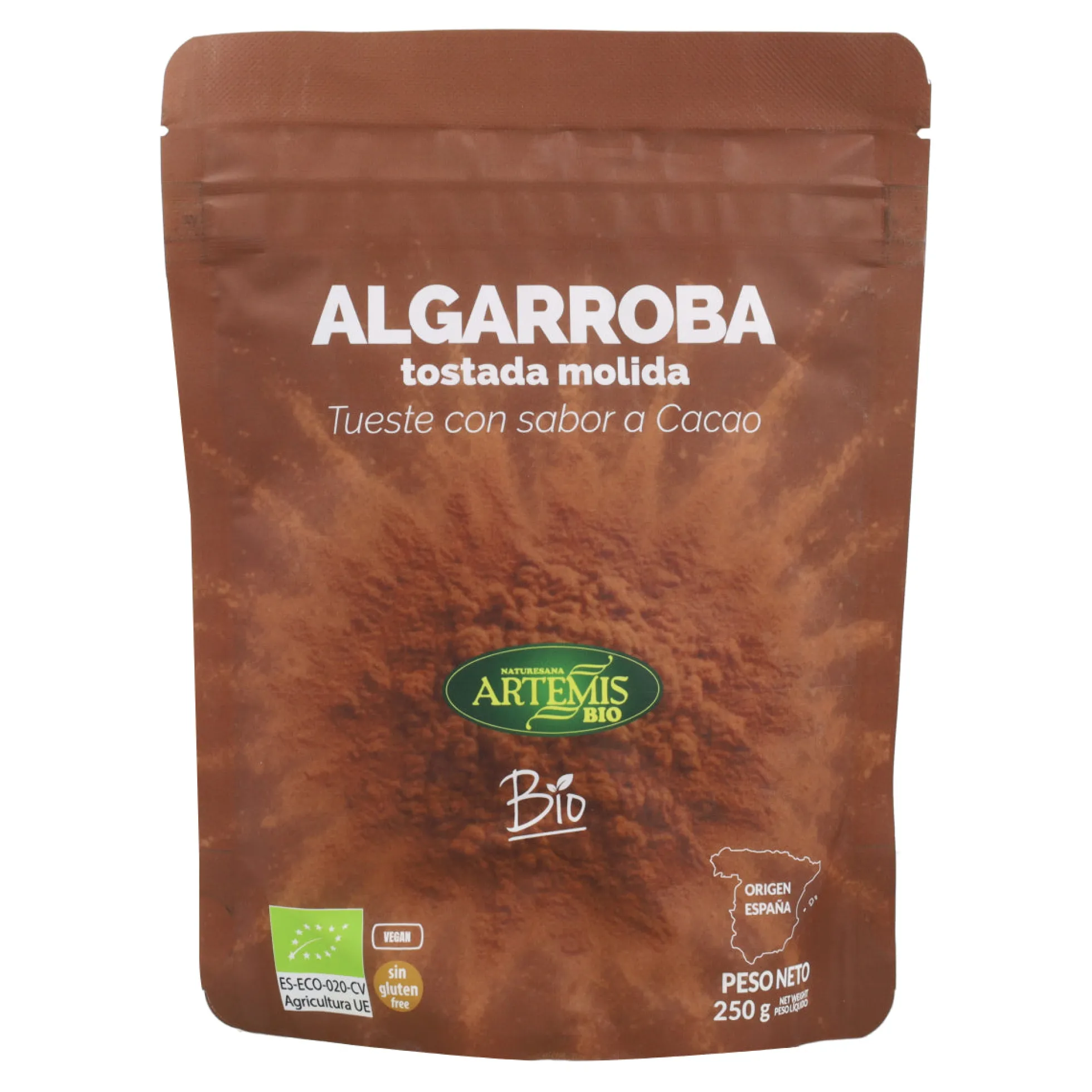 Algarroba Tostada Molida ECO Doypack Artemis Bio 250 g