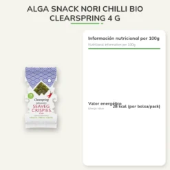 Alga Snack Nori Chilli Bio Clearspring 4 g