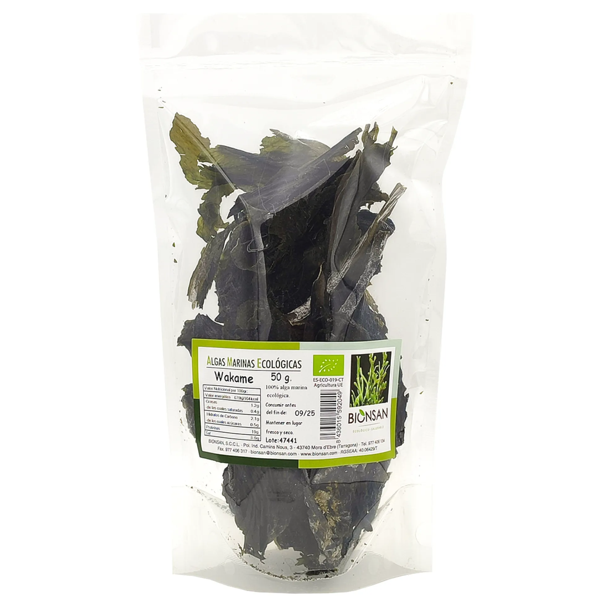 Alga Wakame Eco Bionsan 50gr