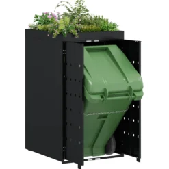 Almacenamiento Para Contenedor Rueda Con Techo Para Plantas Para Contenedor De 240l