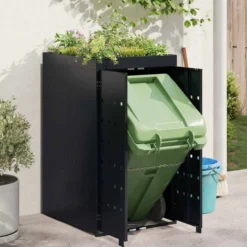 Almacenamiento Para Contenedor Rueda Con Techo Para Plantas Para Contenedor De 240l