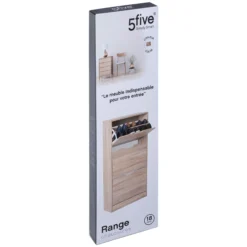 Almacenamiento Para Zapatos 3 Cajones En Madera Gris