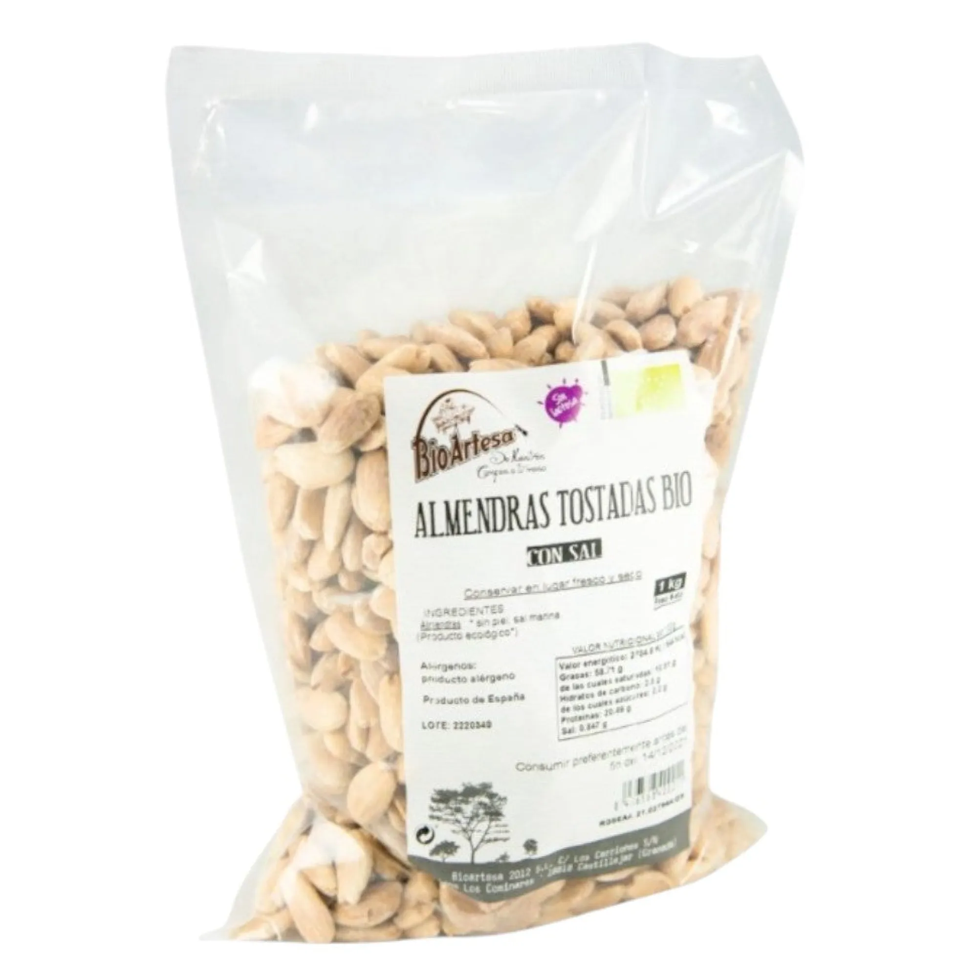 Almendra Ecológica Tostada Sin Piel Bio 1 Kg