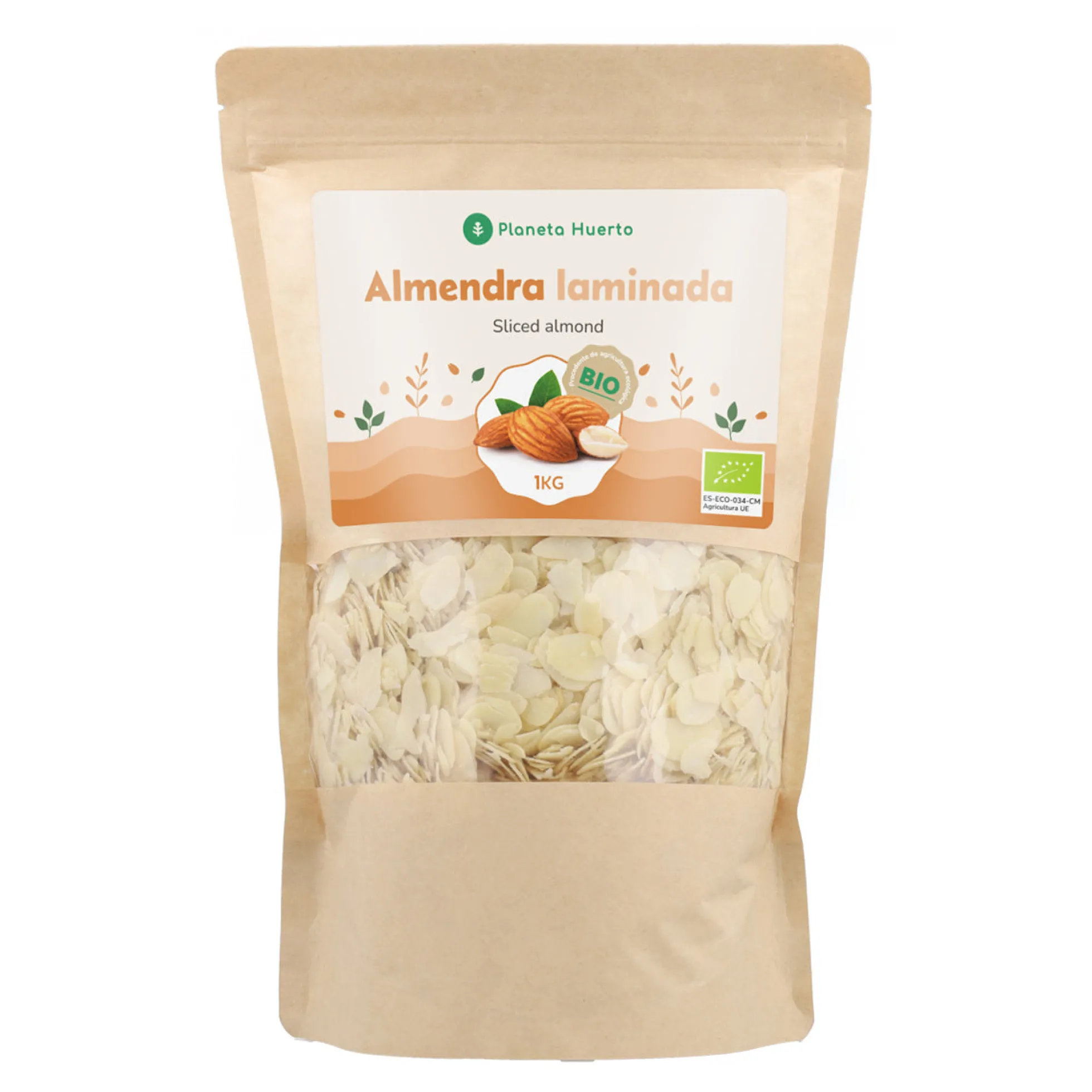 Almendra laminada ECO Planeta Huerto 1 kg