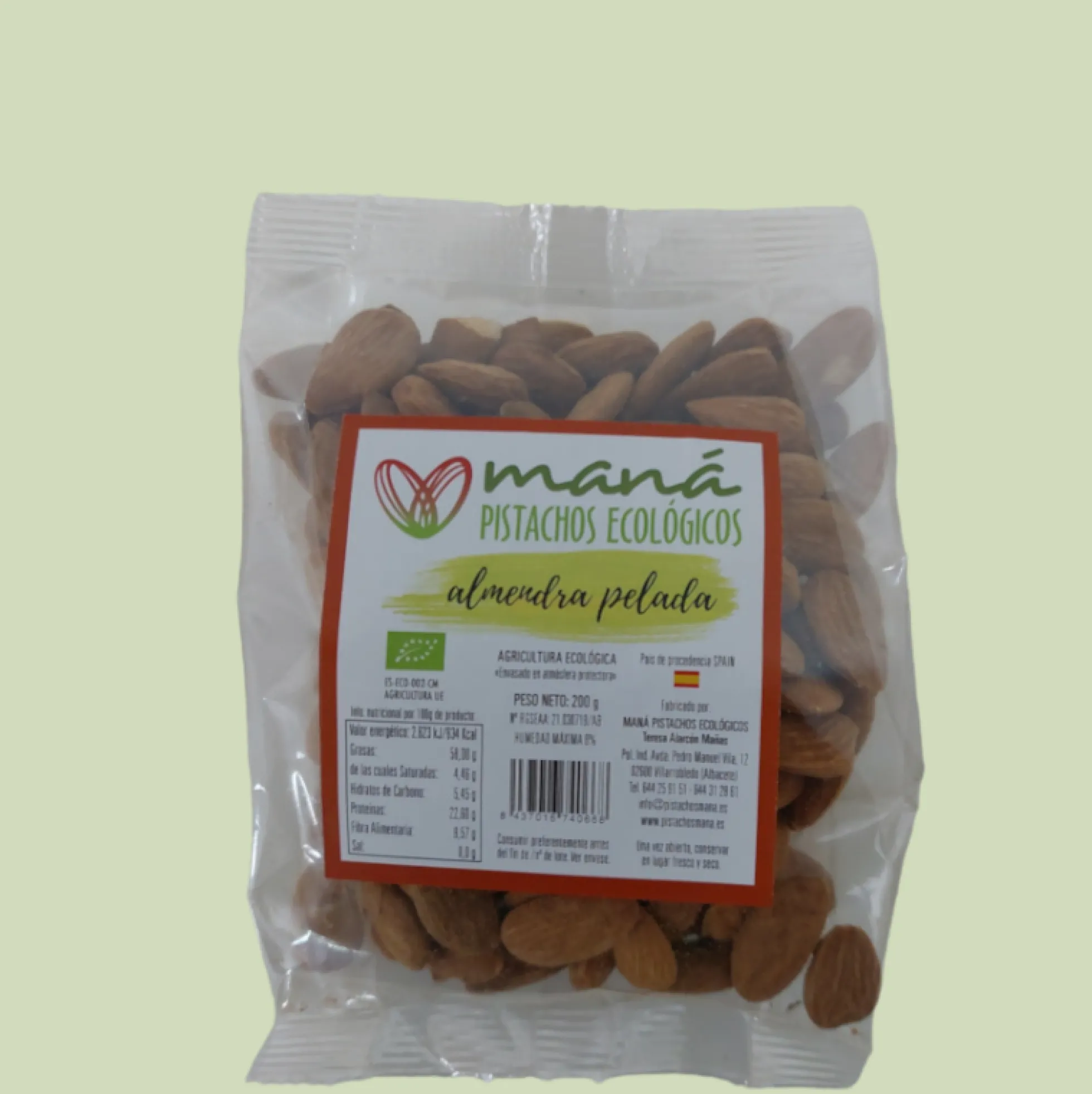 Almendra Pelada Natural 1000 Gramos