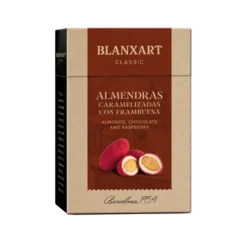 Almendras Tostadas con Chocolate Blanco y Fram en Polvo sin gluten Blanxart 100 g