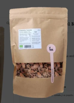 Almendra Tostada Con Piel Y Sal Eco (400g).