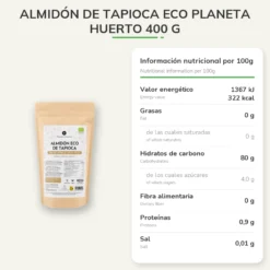 Almidón de Tapioca ECO Planeta Huerto 400 g