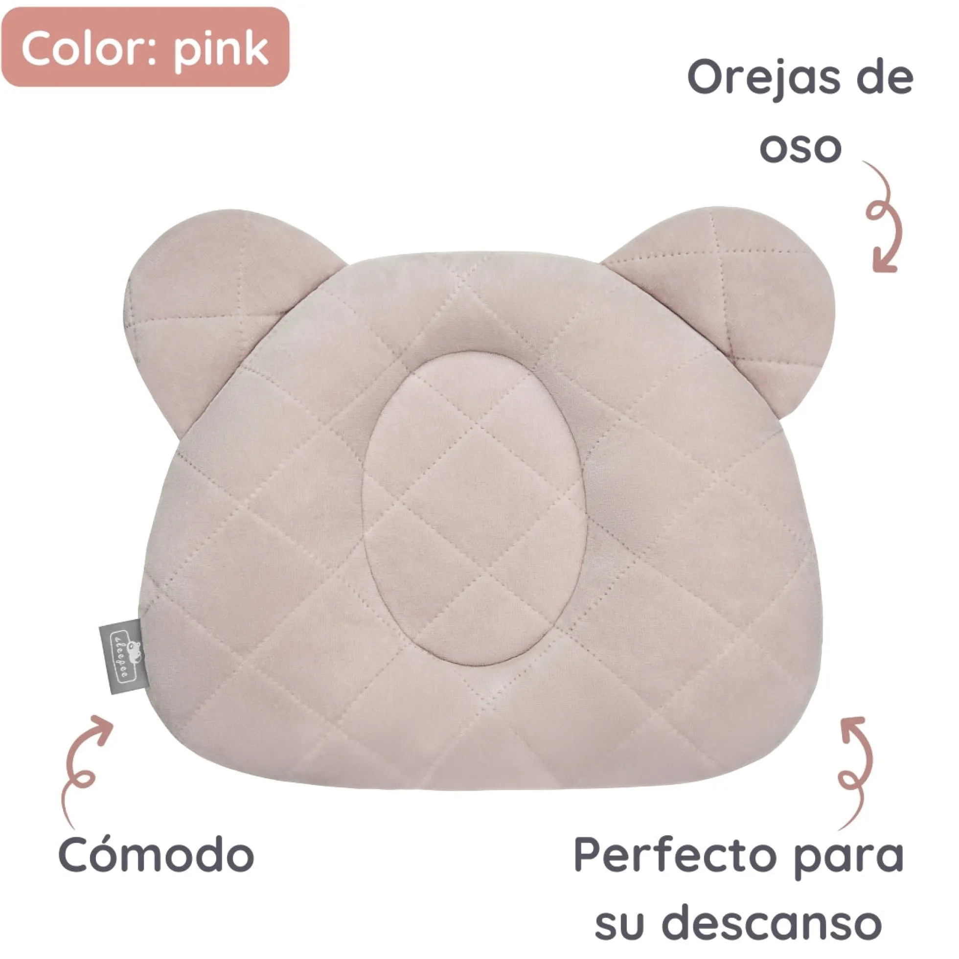 Almohada Cojin Plagiocefalia Bebés Royal Baby Pink