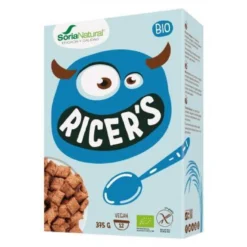 Almohadillas de Arroz Integral rellenas con crema de cacao Soria Natural 375 g
