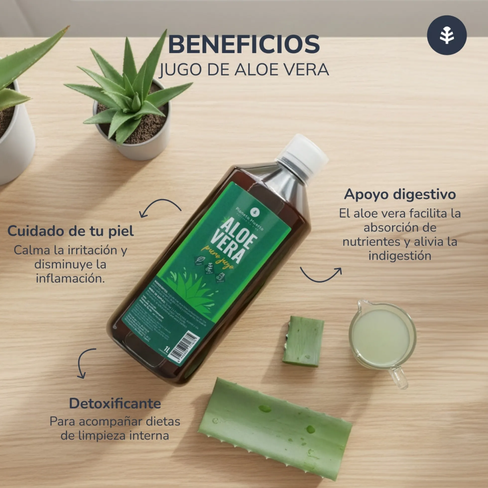 Aloe Vera Jugo Planeta Huerto 1 L