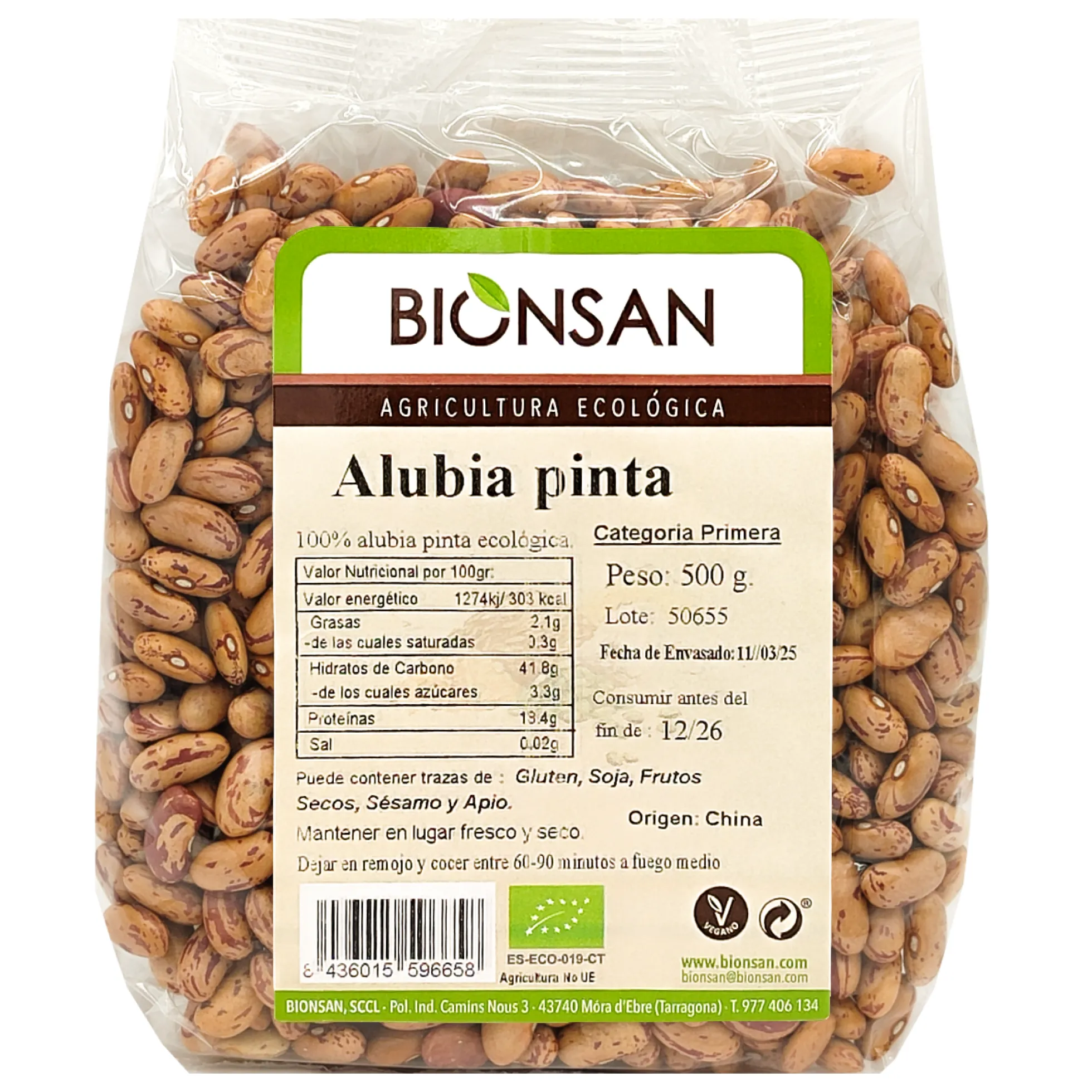 Alubia Pinta Eco Bionsan 500gr