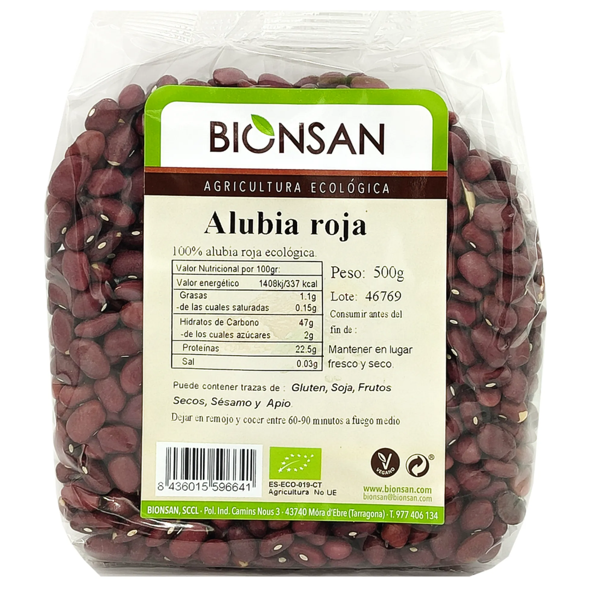 Alubia Roja Eco Bionsan 500gr
