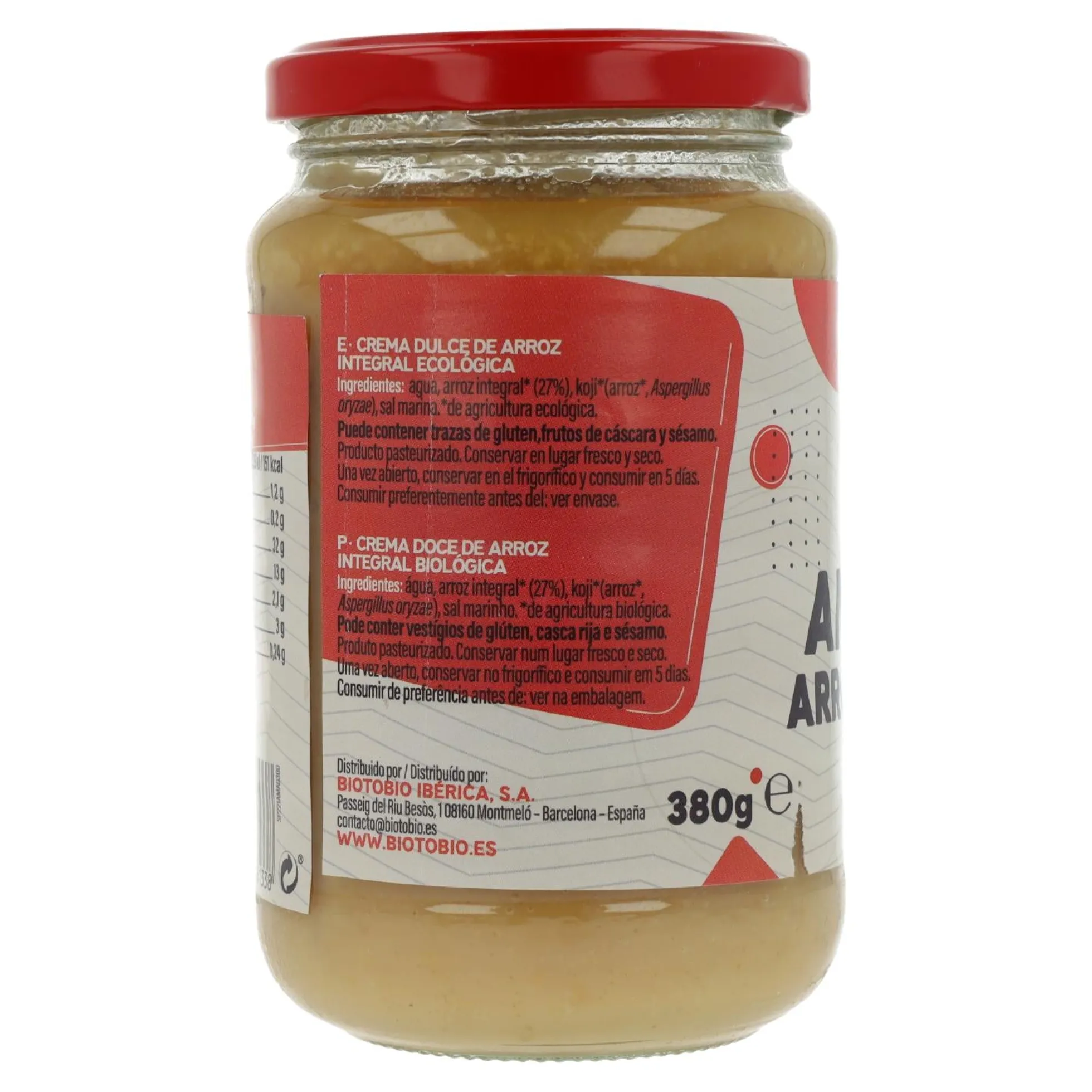 Amasake de Arroz Integral La Finestra Sul Cielo 380 g